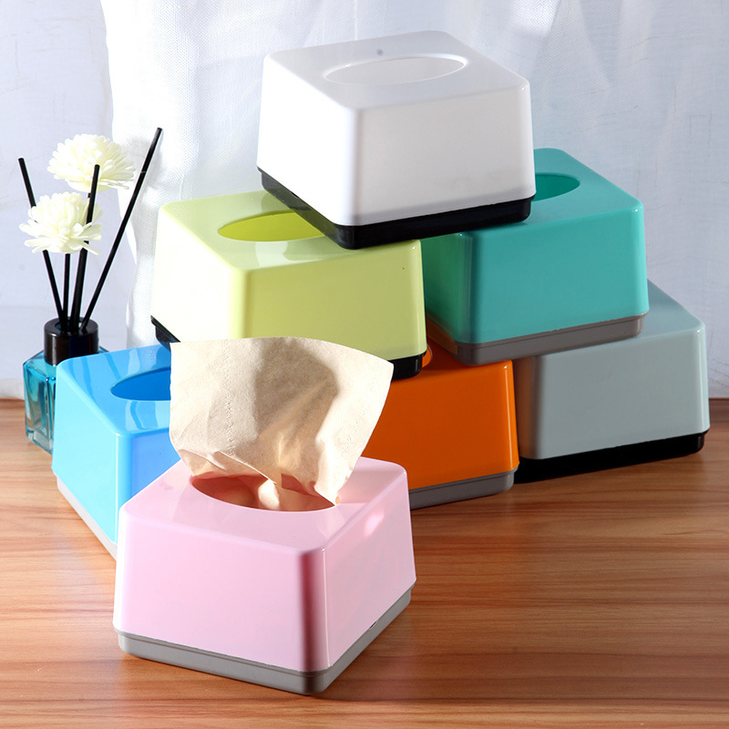Commercial Printing Types - กล่องกระดาษทิชชูพลาสติกทรงสี่เหลี่ยมเกรดเชิงพาณิชย์ สำหรับใช้ในบ้าน ร้านอาหาร ห้องนั่งเล่น แบบลิ้นชัก สามารถพิมพ์โลโก้ได้