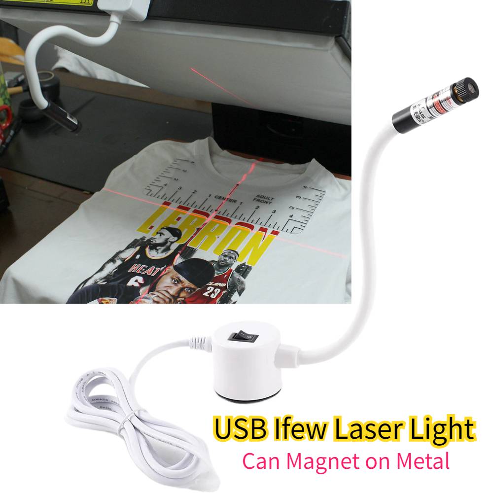 Pretreatment Machine Dtg - อุปกรณ์เสริม DTF ชุดแม่เหล็กเลเซอร์พอยเตอร์แบบ USB สำหรับยึดตำแหน่ง ชุดเครื่องมือกำหนดตำแหน่ง