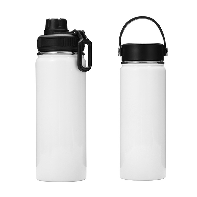 Sublimation Mug Blank - แก้วเก็บความร้อนสุญญากาศแบบตรงพร้อมฝาปิด สำหรับกาแฟ น้ำดื่ม ทำจากสแตนเลส เหมาะสำหรับใช้ในครัว