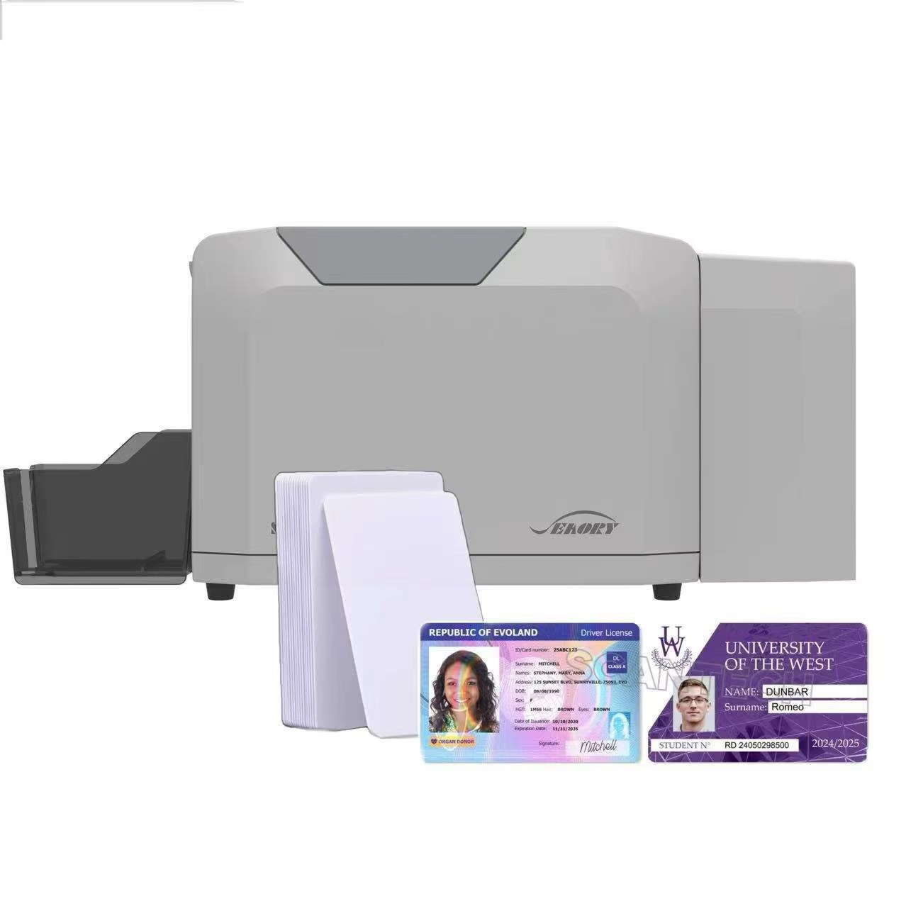 Commercial Ribbon Printing Machine - เครื่องพิมพ์บัตรพลาสติก PVC Seaory S28 พิมพ์สองด้าน รองรับ