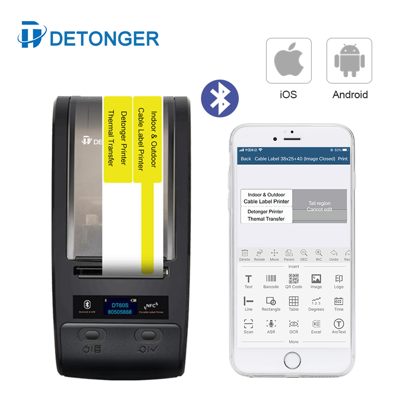DETONGER แบบพกพา Thermal Trans - Commercial Ribbon Printing Machine บทวิจารณ์และราคา