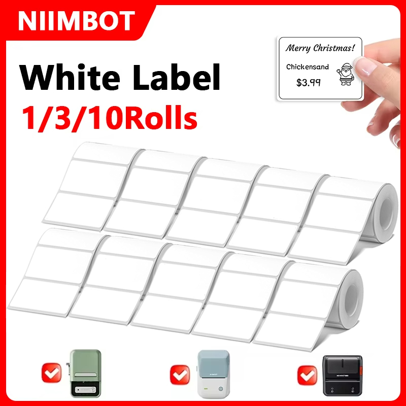 Niimbot 1/3/10 ม้วนสีขาวป้ายคว - Commercial Printing Types บทวิจารณ์และราคา