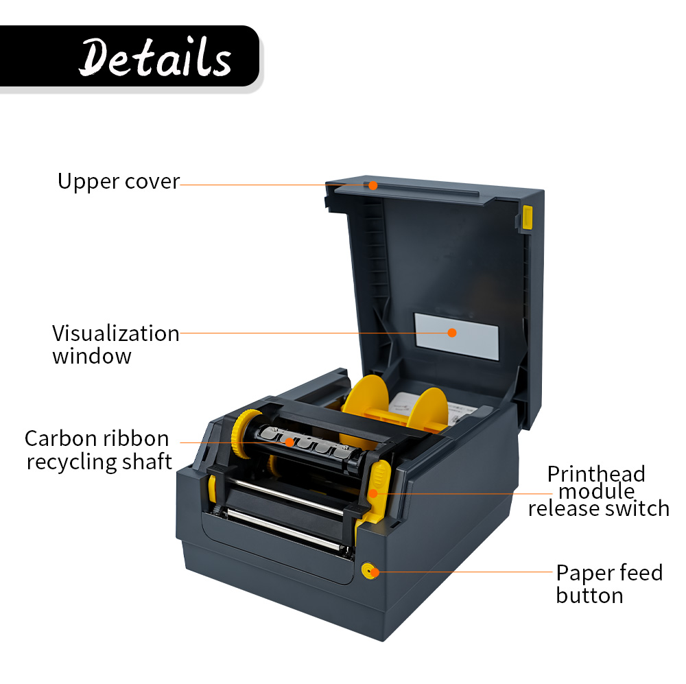 เครื่องพิมพ์ฉลากบาร์โค้ดแบบถ่า - Commercial Ribbon Printing Machine บทวิจารณ์และราคา