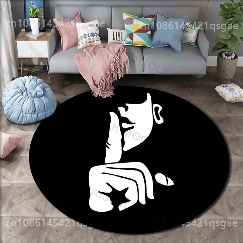 พรมทรงกลมพิมพ์ลายไอคอนสัญลักษณ - Commercial Printing Icon บทวิจารณ์และราคา