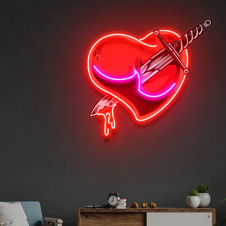รักมือนีออนงานศิลปะนีออนป้ายโค - Commercial Printing Icon บทวิจารณ์และราคา
